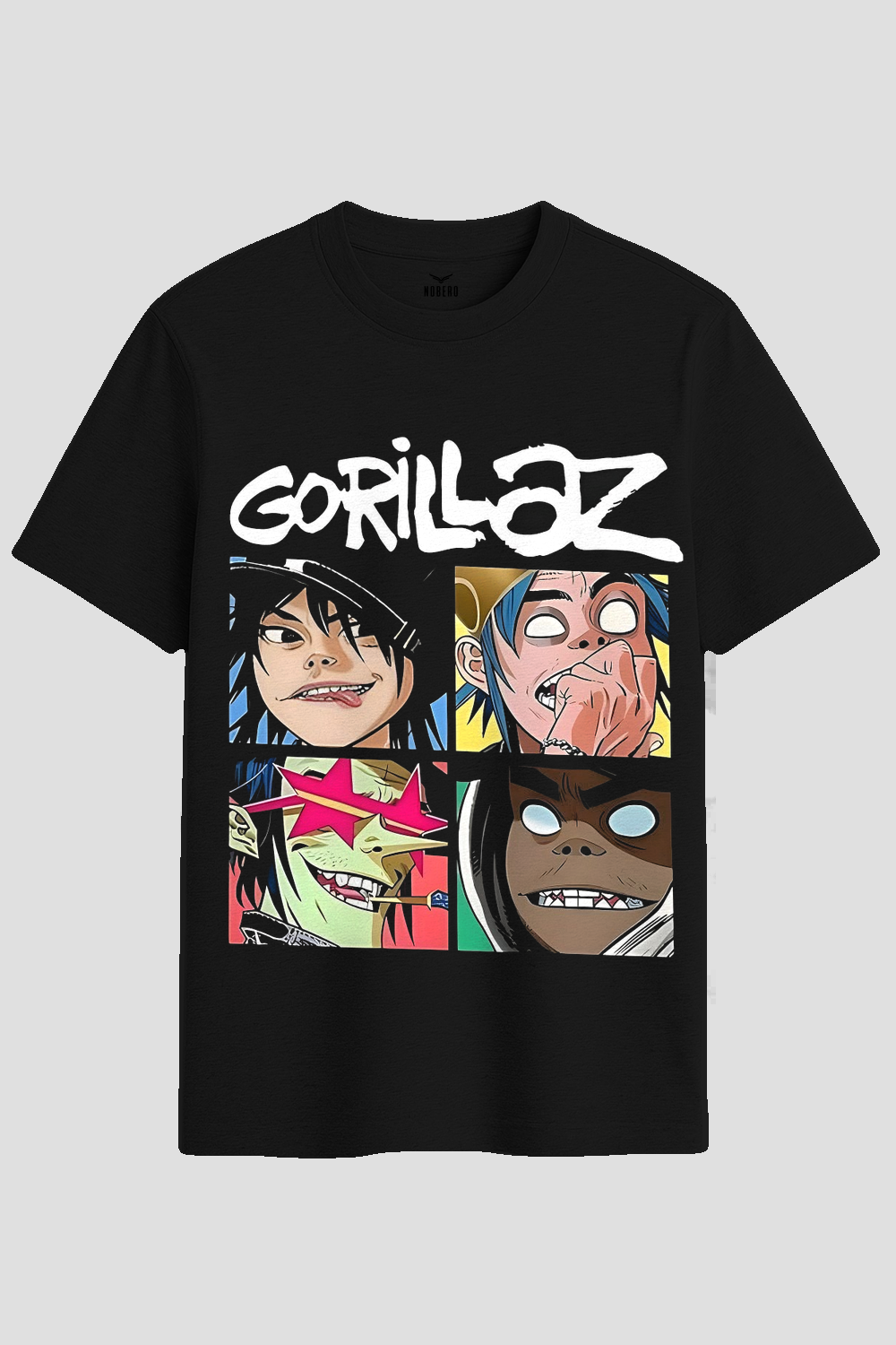 Gorillaz Iconic Character Grid Graphic T-Shirt