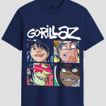 Gorillaz Band Characters Graphic T-Shirt