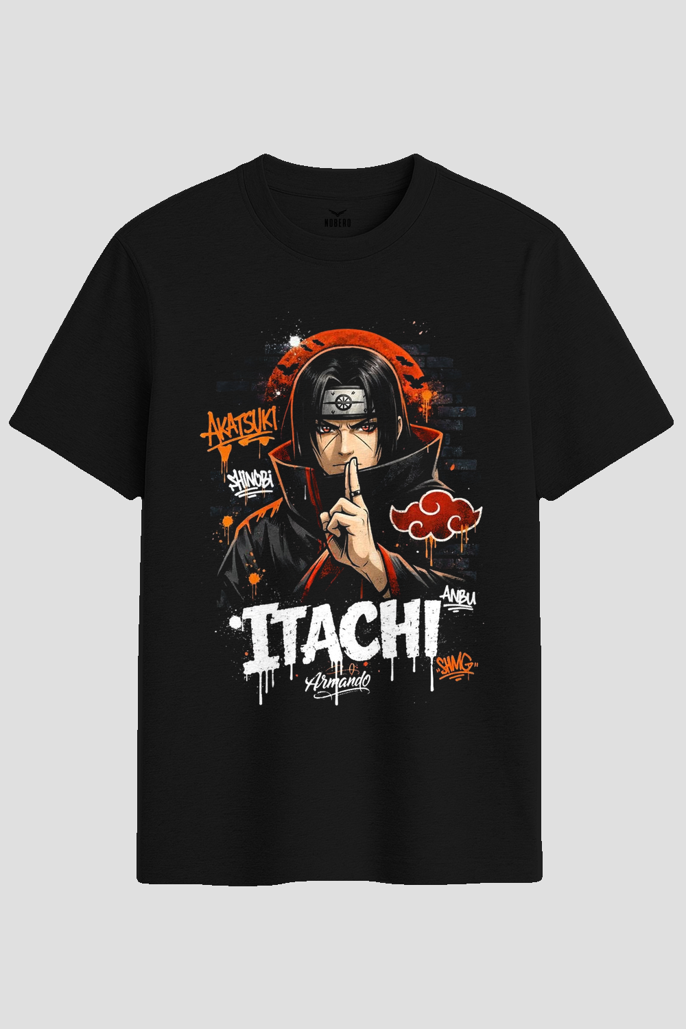 Itachi Akatsuki Graphic Anime Streetwear T-Shirt