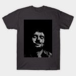 Vintage Noir Smoking Portrait Graphic T-Shirt