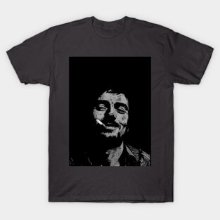 Vintage Noir Smoking Portrait Graphic T-Shirt