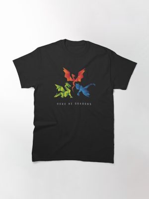 SCP-1762 Where The Dragons Went Origami Style Dragons Classic T-Shirt