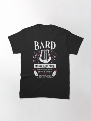 D&D BARD Class - Dungeons & Dragons Classic T-Shirt