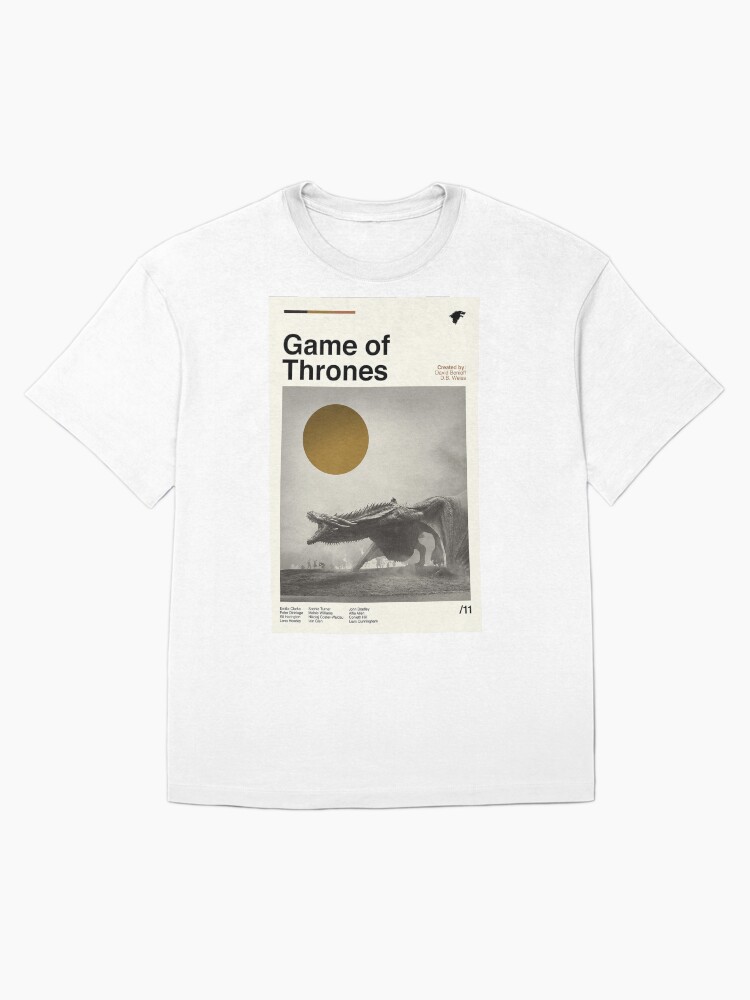 GOT Dragon In The Movie Oversized T-Shirt