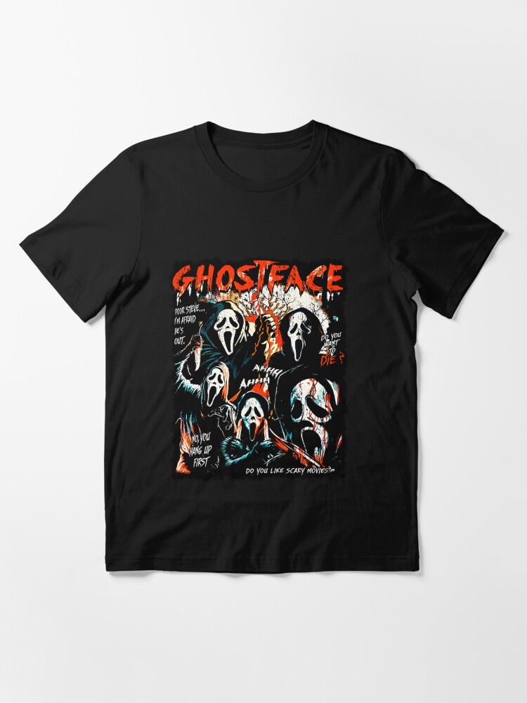 Ghostface Retro 90s Scream Movie Halloween Essential T-Shirt