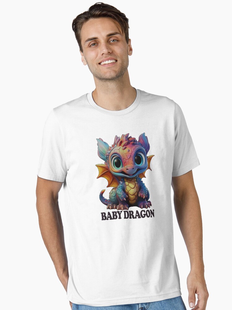 camiseta bebe dragon hermano y adorable color a menta. Essential T-Shirt