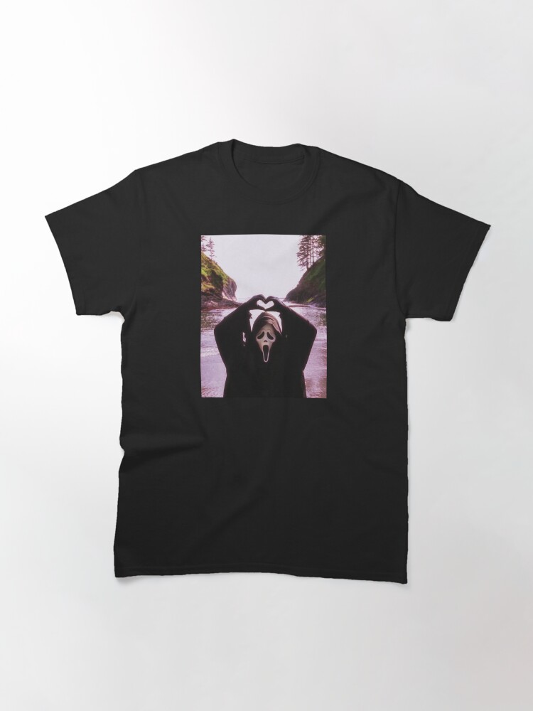 Funny Heart Hands Ghostface Emoji Classic T-Shirt