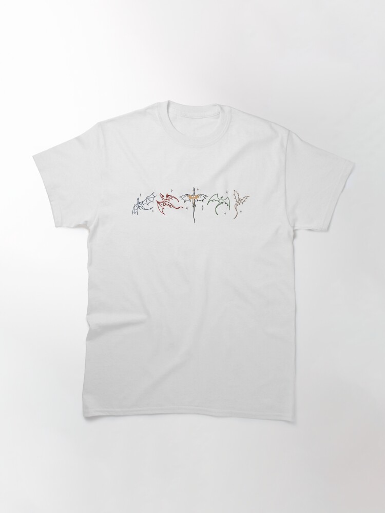Fourth Wing Spine Dragons. Classic T-Shirt