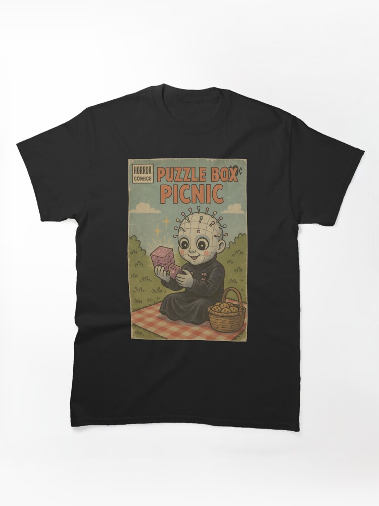 Puzzle Box Picnic: Creepy Cute Halloween Cover Classic T-Shirt
