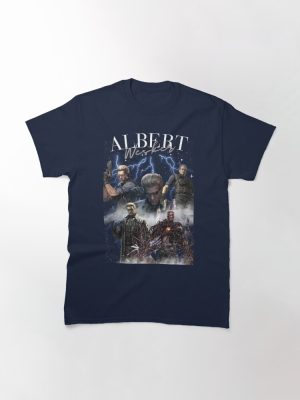 Albert Wesker Collage | Resident Evil Poster | Video Game | Villain Artwork Classic T-Shirt