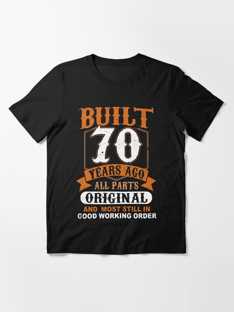 70th Birthday Vintage 1955, 1956 Funny Retro Birthday Saying Gift Essential T-Shirt