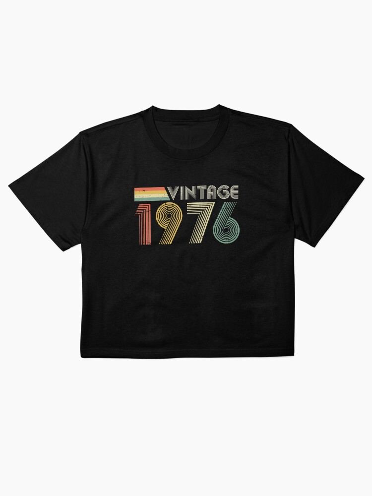 Vintage 1976, 50th Birthday Gift (Distressed Design) Boxy T-Shirt