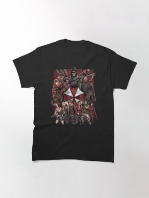 Nemesis Mr X Resident Evil Wesker Birkin Zombie Dogs Lickers Group Portrait Classic T-Shirt