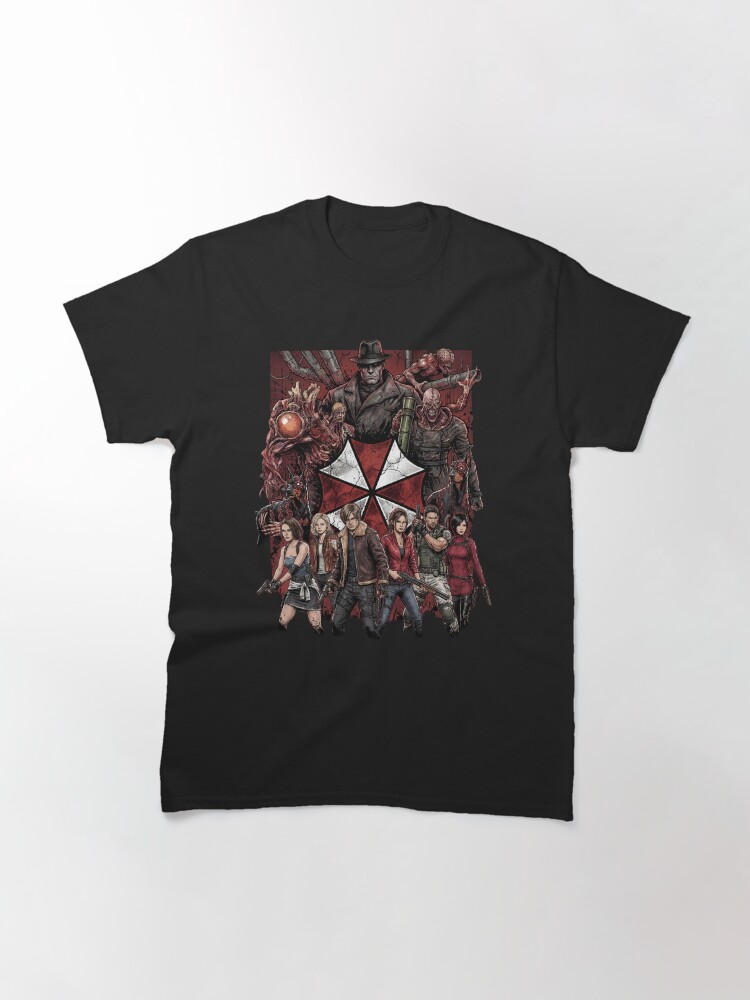 Nemesis Mr X Resident Evil Wesker Birkin Zombie Dogs Lickers Group Portrait Classic T-Shirt