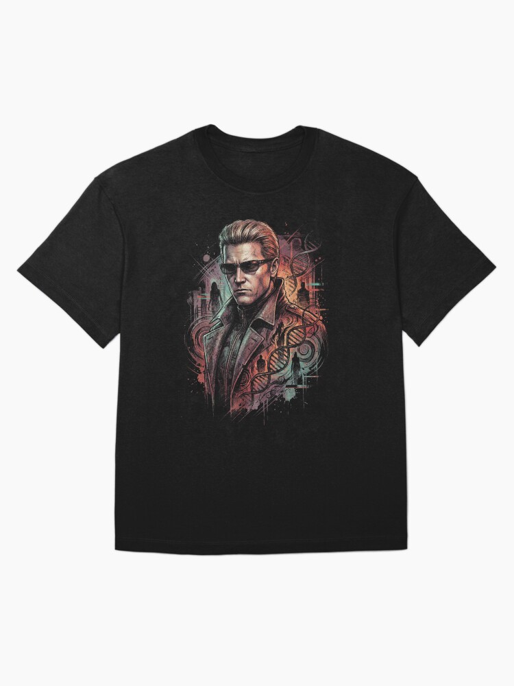 Resident Evil Albert Wesker Sunglasses Red Eyes Superhuman Design Oversized T-Shirt