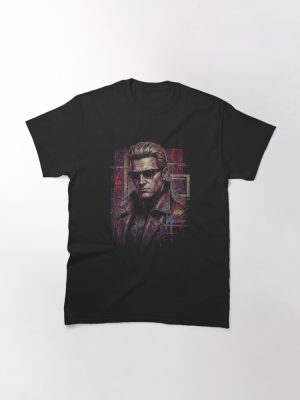 Resident Evil Wesker Blonde Hair Red Glow Eyes Villain Icon Classic T-Shirt
