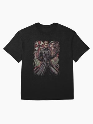 Albert Wesker Resident Evil Code Veronica Tyrant Design Oversized T-Shirt