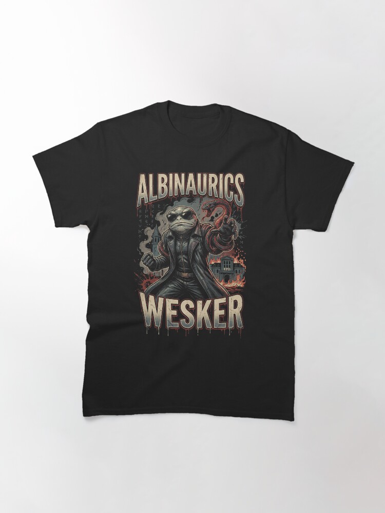 Albinaurics Wesker Crossover RE Wesker Uroboros Virus Evolution Superhuman Portrait Classic T-Shirt