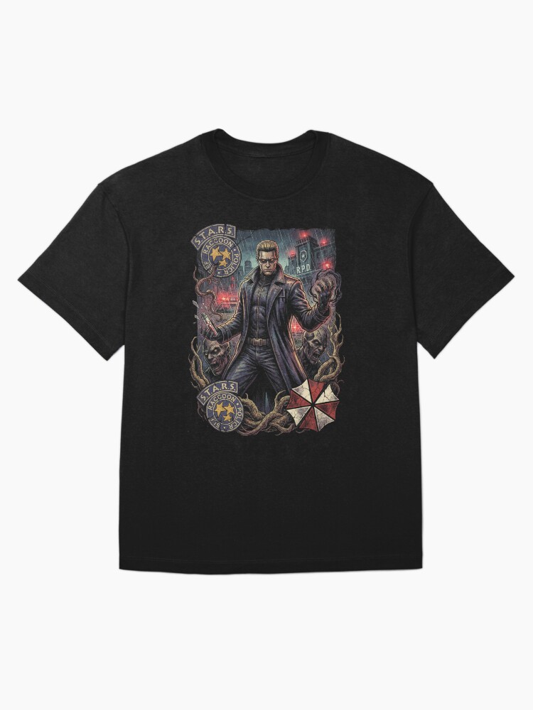 Wesker RE5 Final Boss Red Eyes Mutation Design Oversized T-Shirt