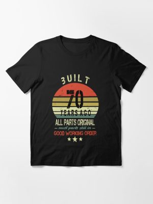 Vintage 1956 Built 70 Years Ago Funny 70th Birthday Gift Essential T-Shirt