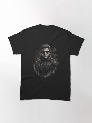 Vaporwave Resident Evil Albert Wesker Sunglasses Red Eyes Superhuman Design Classic T-Shirt
