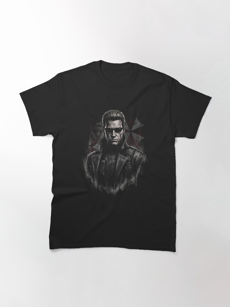 Vaporwave Resident Evil Albert Wesker Sunglasses Red Eyes Superhuman Design Classic T-Shirt