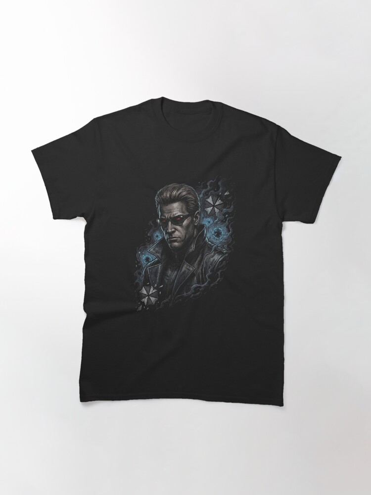 Vaporwave Resident Evil Albert Wesker Sunglasses Red Eyes Superhuman Design Classic T-Shirt