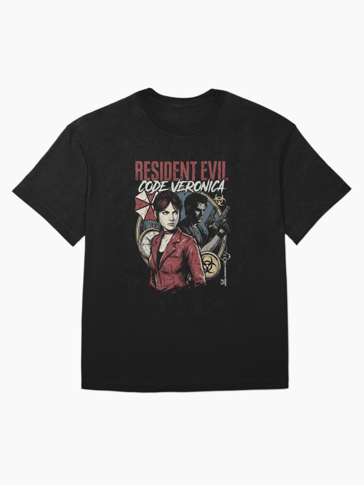 Claire Redfield Code Veronica – Antarctic Base Nightmare Art Oversized T-Shirt