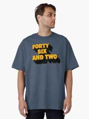 Forty Six And Two Retro Oversized T-Shirt