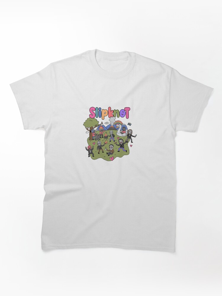 Cartoon Campfire Band Sticker Classic T-Shirt
