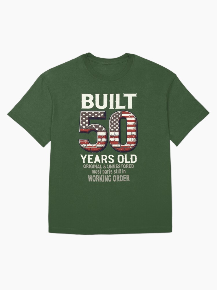 Built 50 Years Ago - All Parts Original Gifts 50th Birthday Oversized T-Shirt