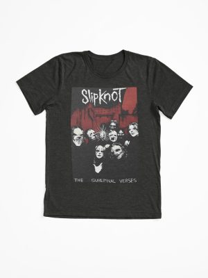 Slipknot Inspired Grunge Mask Collage Extra Soft T-Shirt