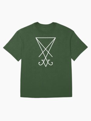 The Sigil of Lucifer White Oversized T-Shirt