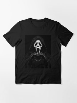 Ghostface Tshirts 90s Horror Movie Heart Hands Funny Halloween Horror Movie Horror Character Scary Movie Horror Essential T-Shirt