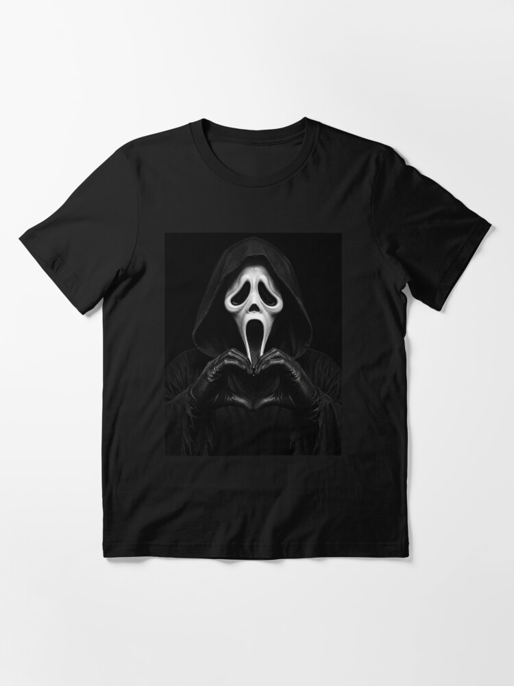Ghostface Tshirts 90s Horror Movie Heart Hands Funny Halloween Horror Movie Horror Character Scary Movie Horror Essential T-Shirt
