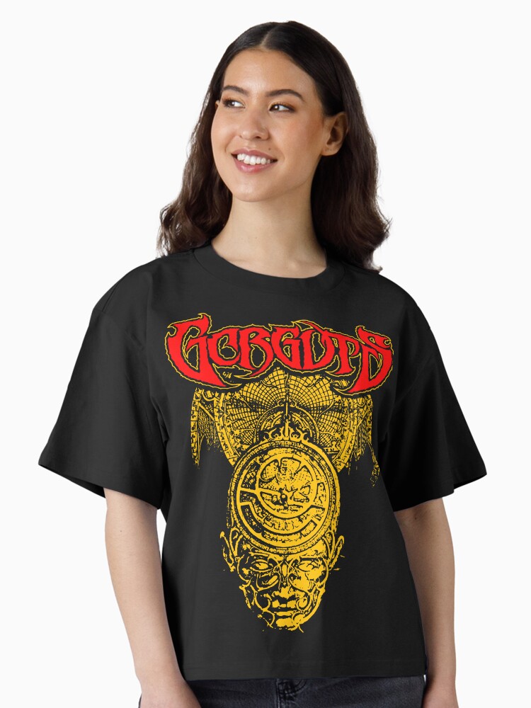 Death Metal With Red Typography Band Music Boxy T-Shirt