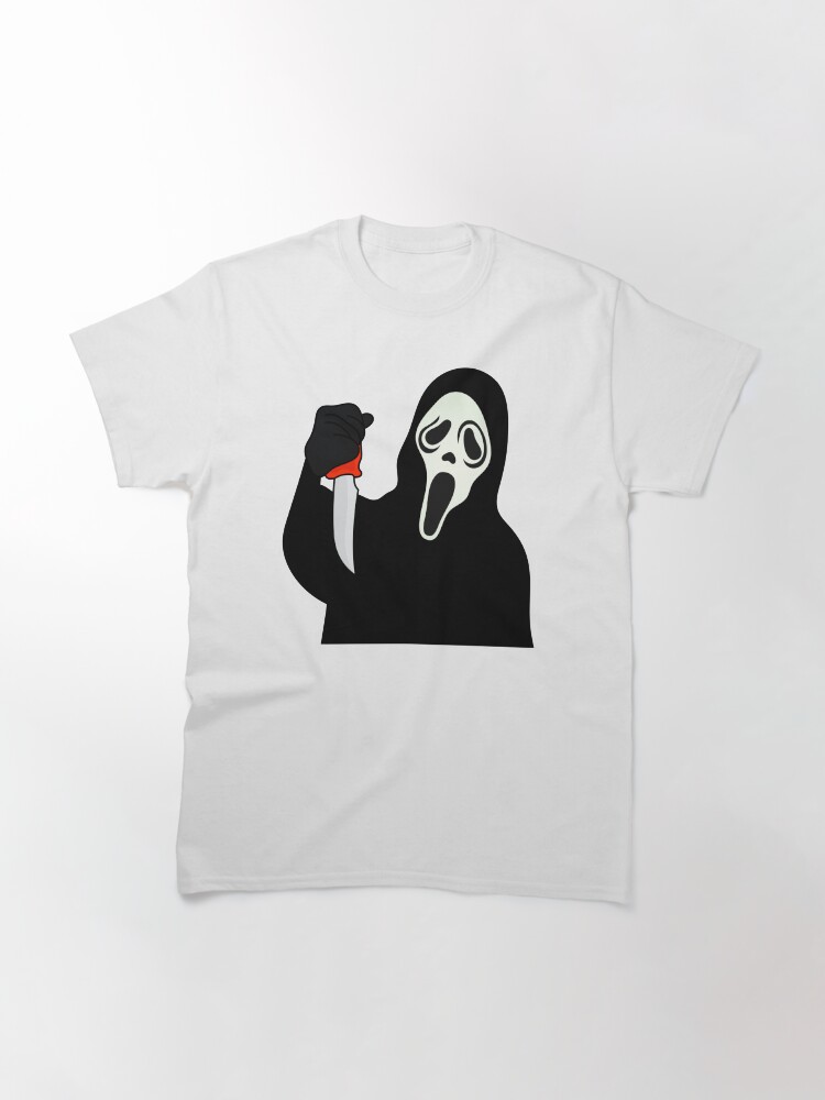 Ghostface Scream - Halloween Horror Movie Killer Mask Knife Spooky Scary Horror Classic T-Shirt