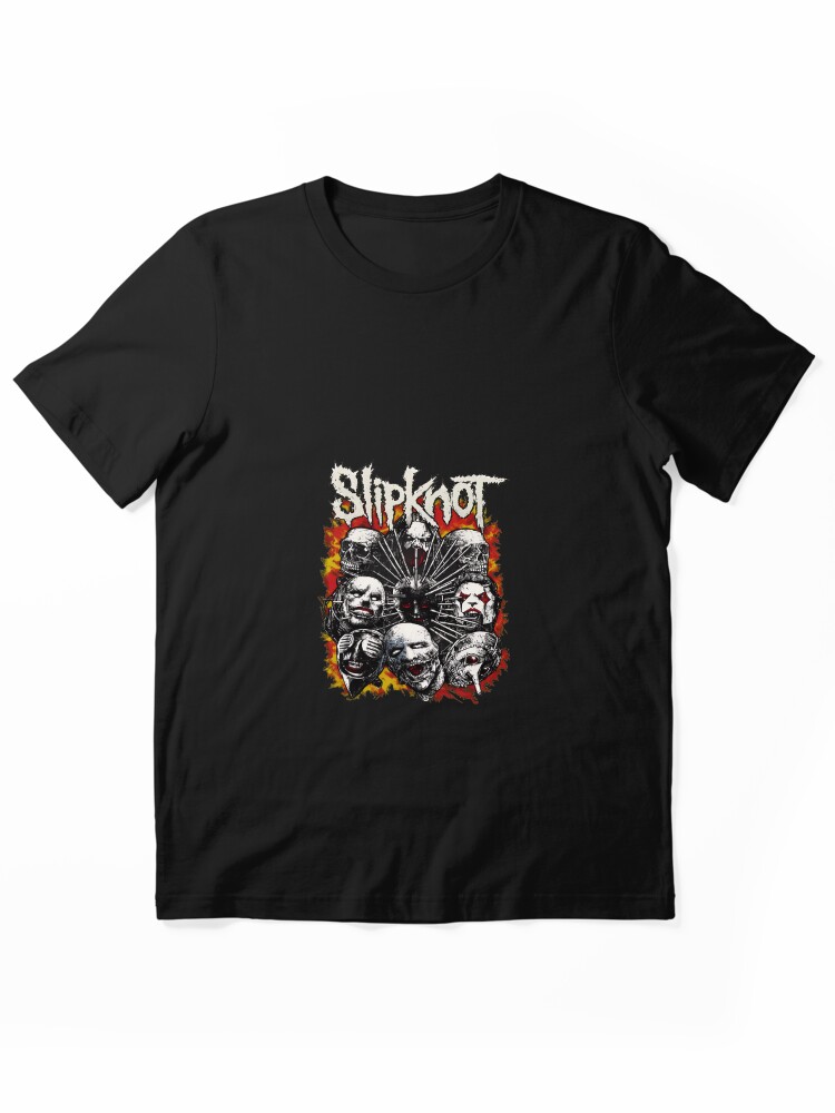 Slipknots Band Masks Flames Heavy Essential T-Shirt