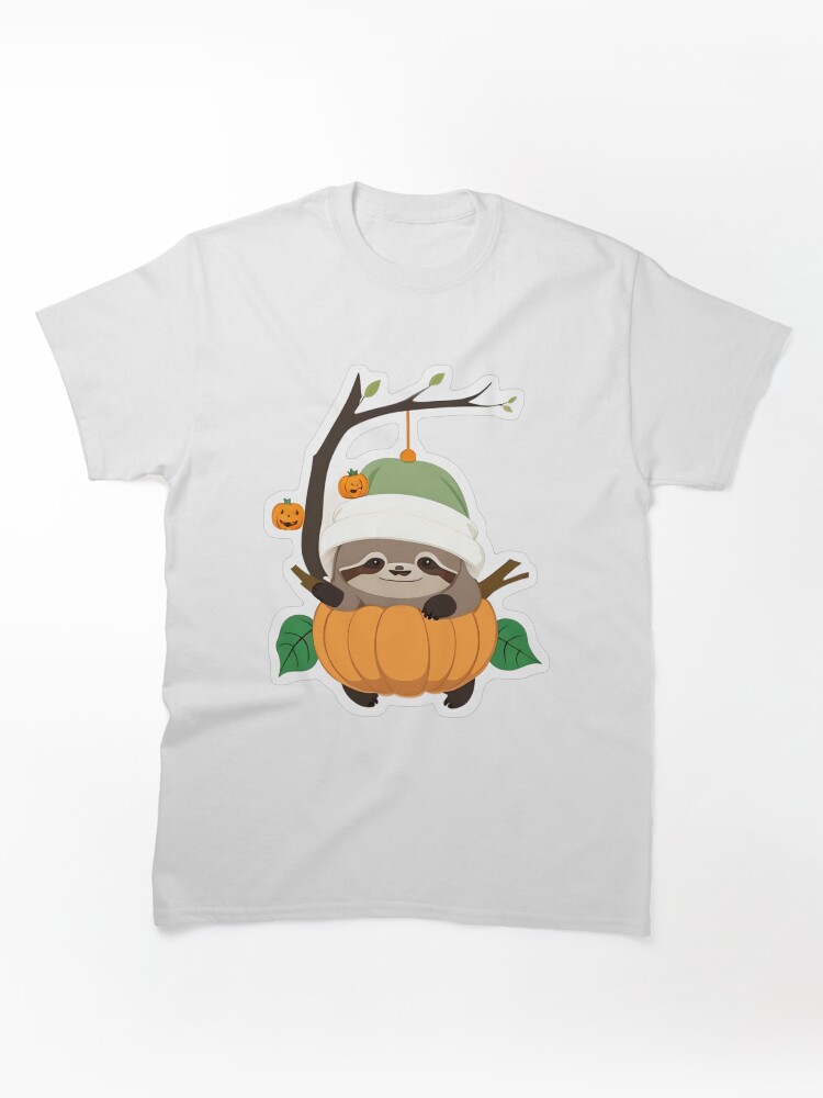 Music‑Loving Pumpkin Sloth Classic T-Shirt