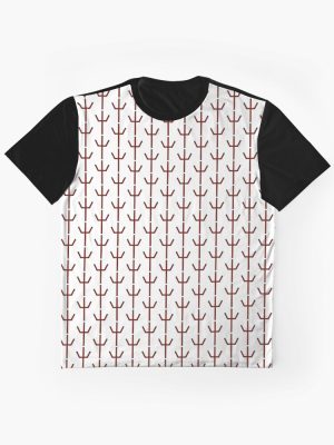 Clare's Symbol in Red Graphic T-Shirt