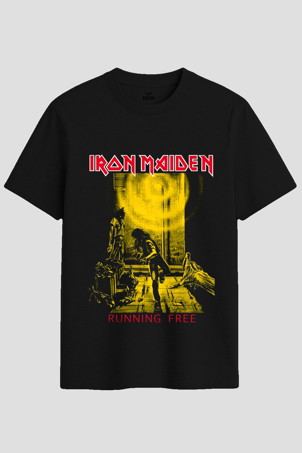 Iron Maiden Running Free Heavy Metal Graphic T-Shirt