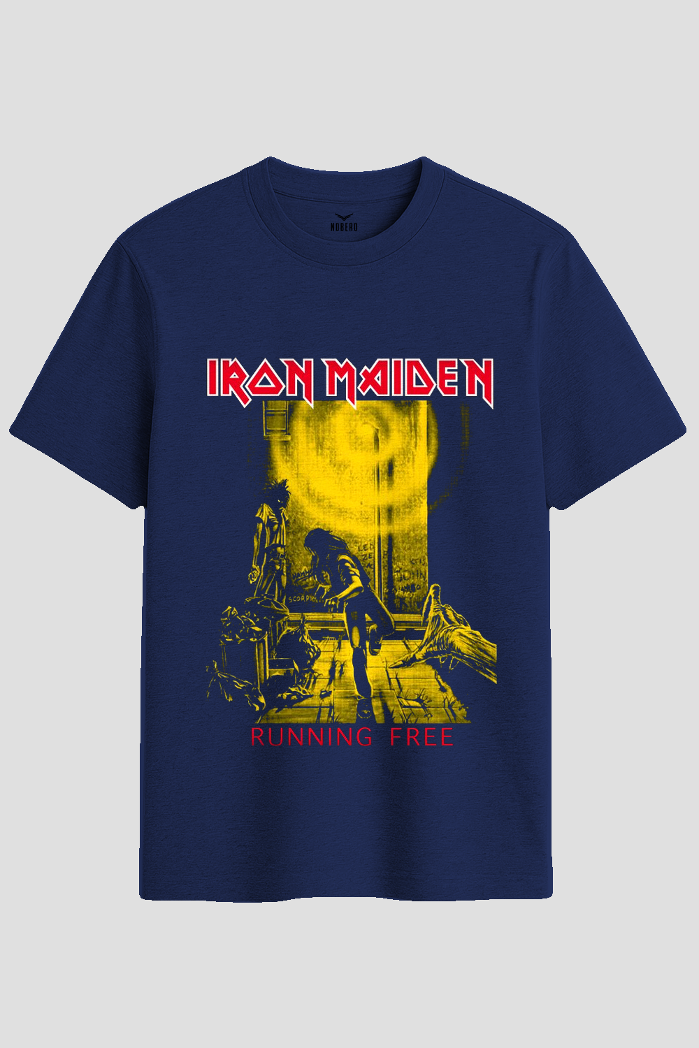 Iron Maiden Running Free Heavy Metal Graphic T-Shirt