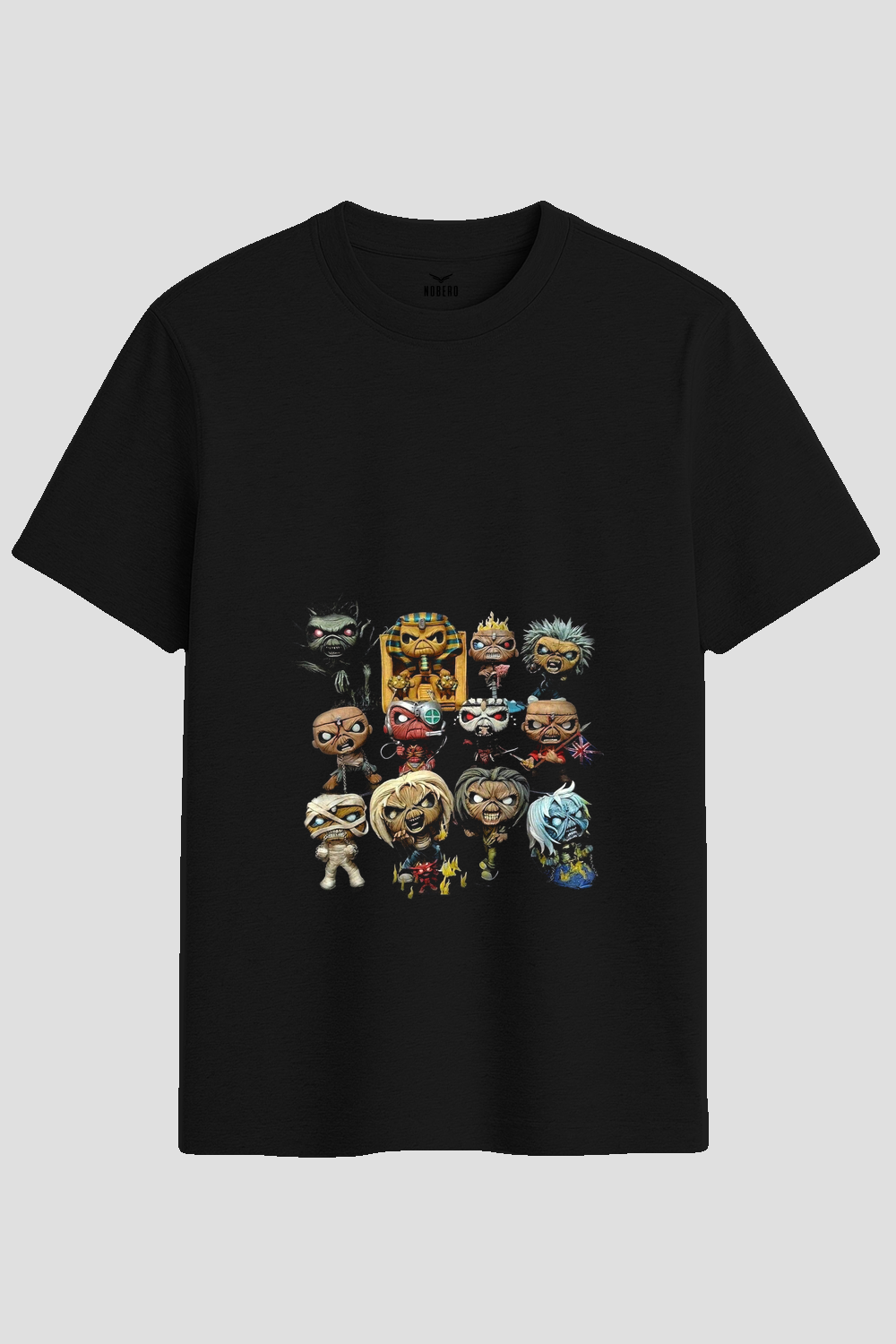 Heavy Metal Band Mascots Graphic T-Shirt
