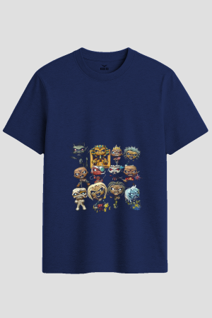 Heavy Metal Mascot Chibi Figurines Graphic T-Shirt