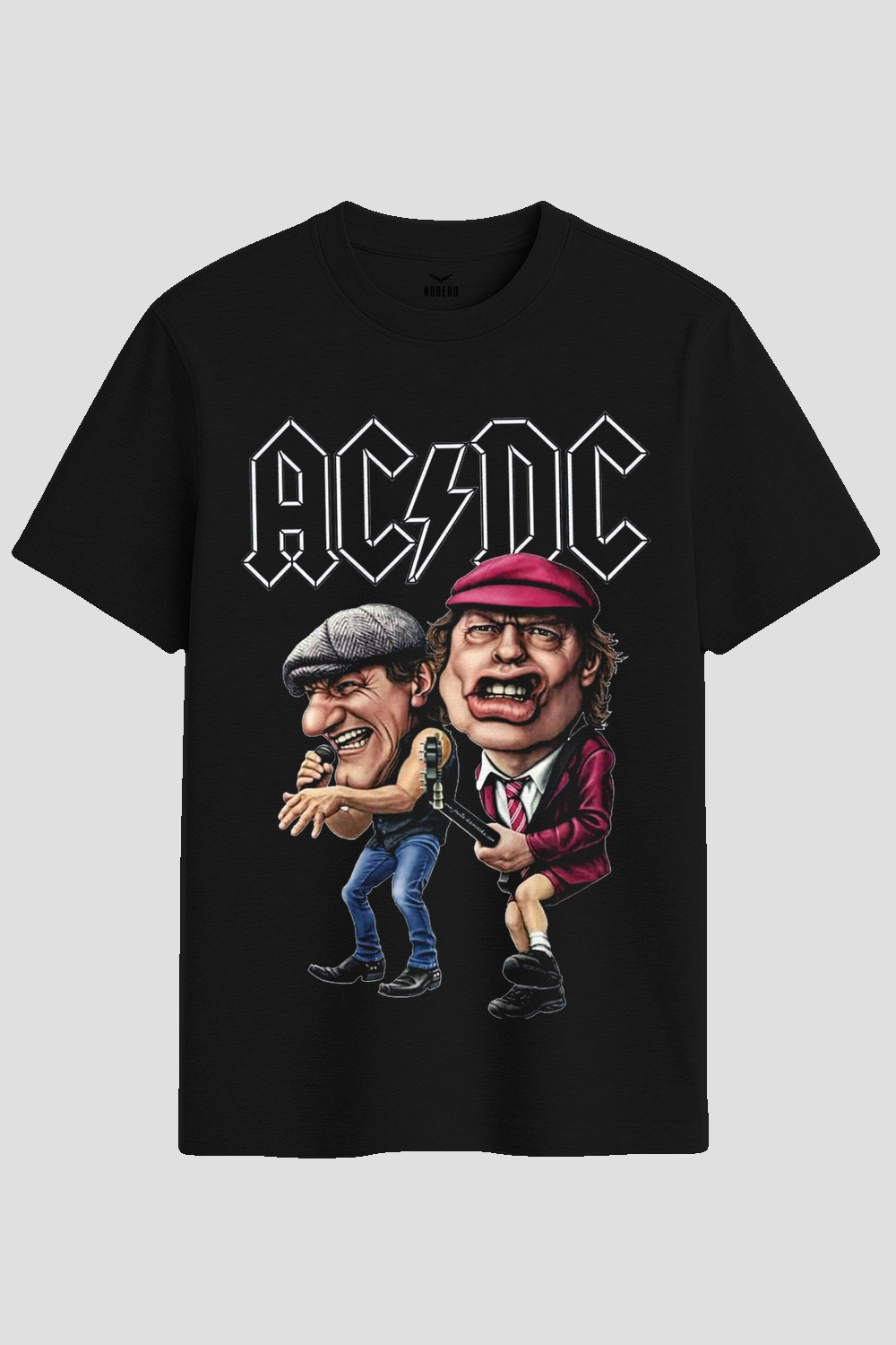 AC/DC Rock Legends Caricature Graphic T-Shirt