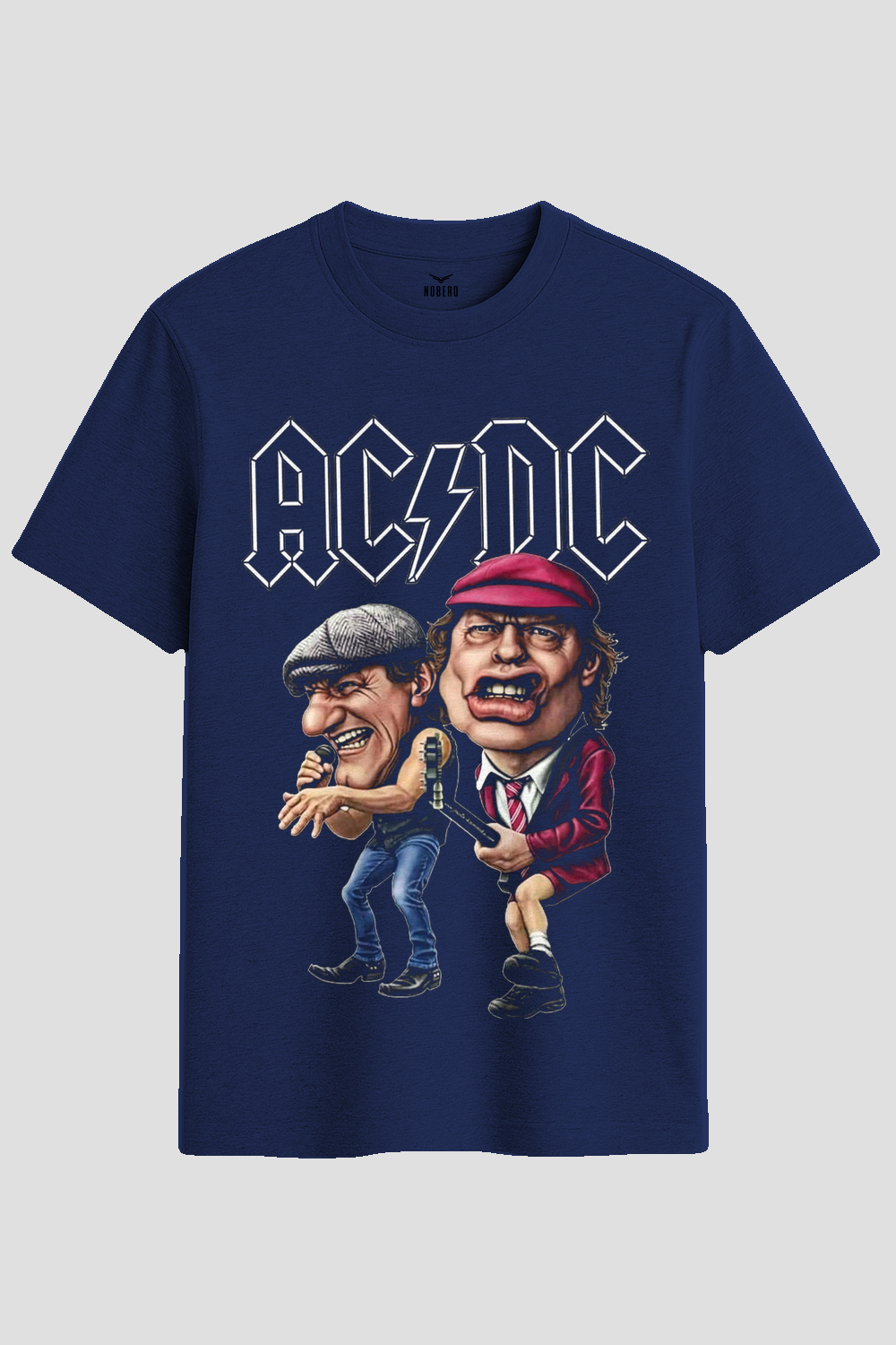 AC/DC Rock Legends Caricature Graphic T-Shirt