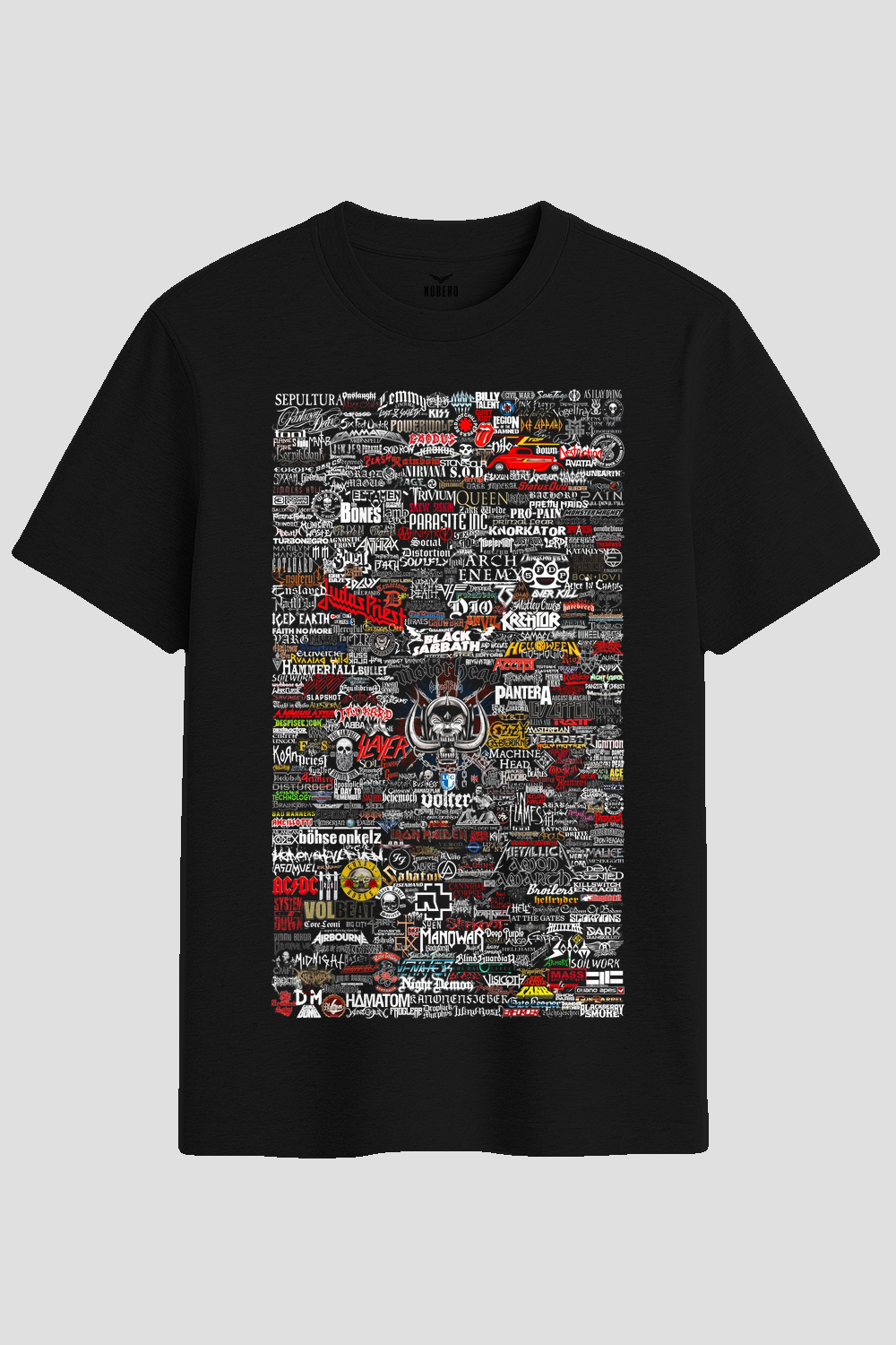 Ultimate Heavy Metal Band Logos Graphic T-Shirt