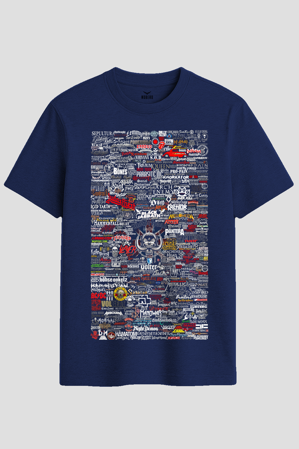 Ultimate Heavy Metal Bands Collage Graphic T-Shirt