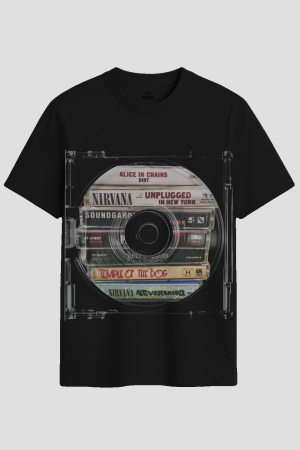 Vintage 90s Grunge Cassette Tapes Graphic T-Shirt