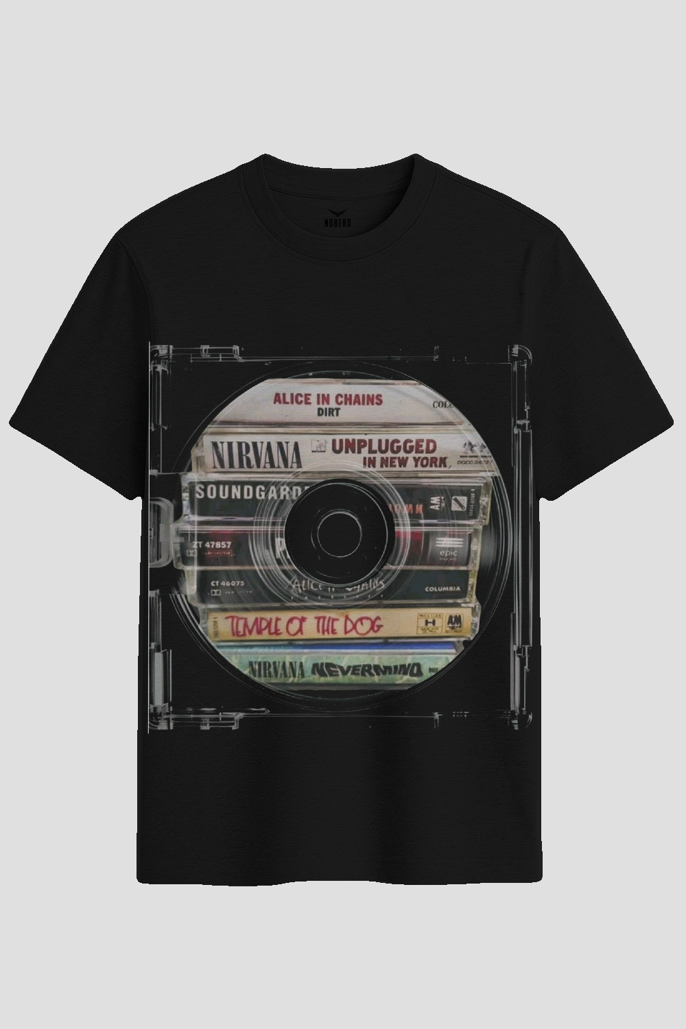 Vintage 90s Grunge Cassette Tapes Graphic T-Shirt